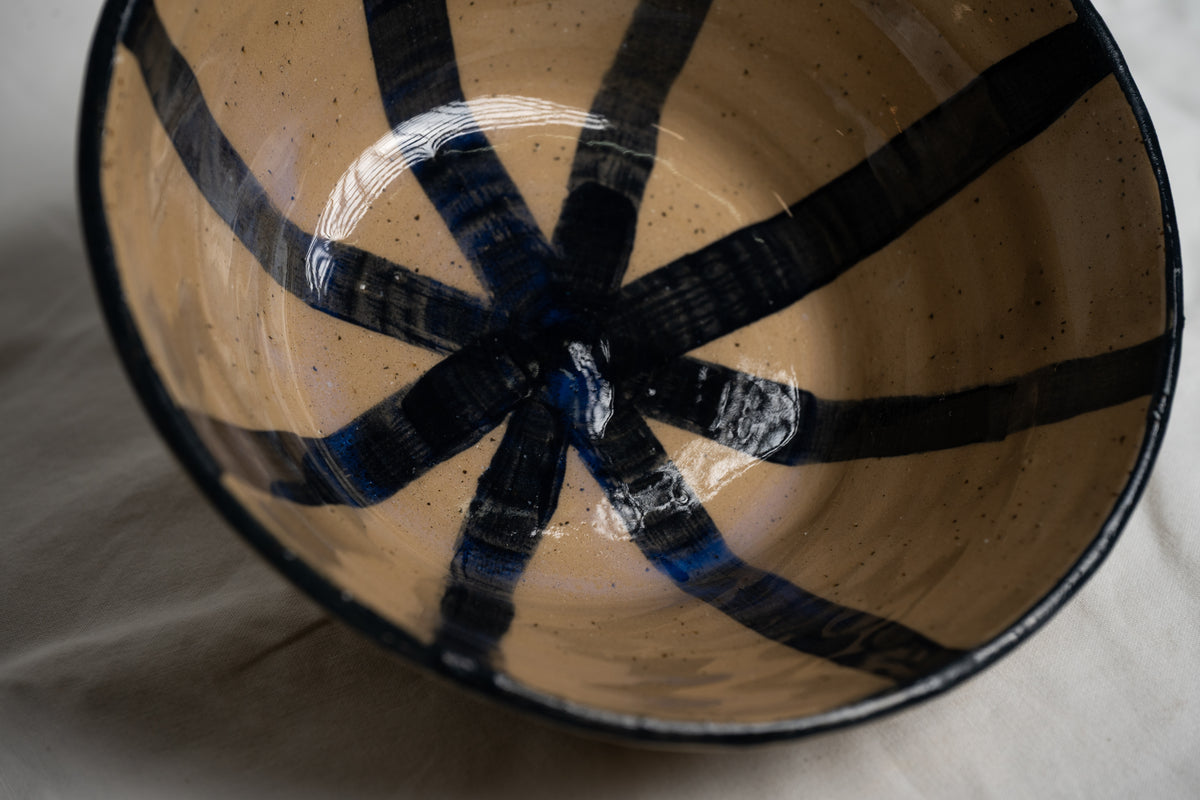 Blue stripped bowl